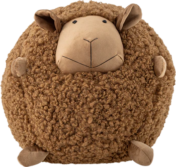 Kuscheltier Schaf Bloomingville Rubert Braun – Weiches Polyester