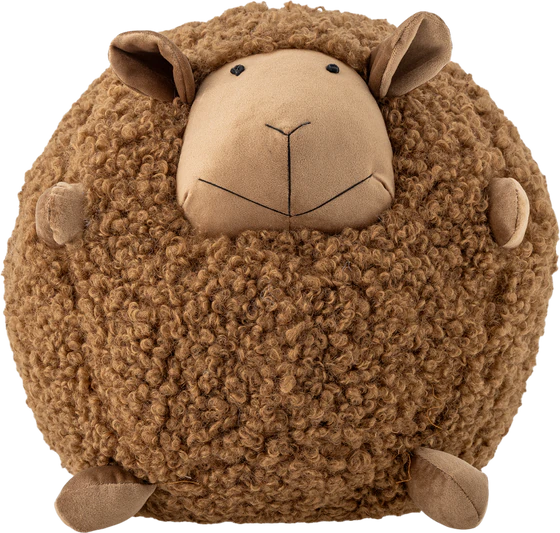 Kuscheltier Schaf Bloomingville Rubert Braun – Weiches Polyester