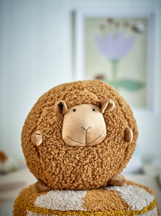 Kuscheltier Schaf Bloomingville Rubert Braun – Weiches Polyester