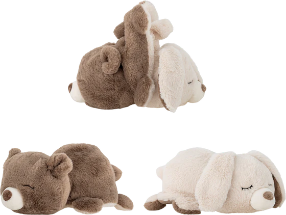 Wendbares Kuscheltier Bloomingville Berta Braun Polyester