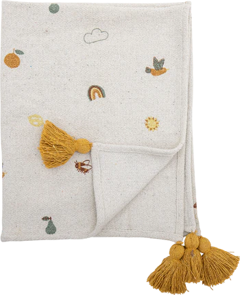 Kinderdecke Bloomingville Agnes Natur Recycelt Nachhaltig