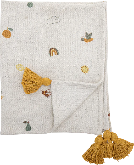 Kinderdecke Bloomingville Agnes Natur Recycelt Nachhaltig