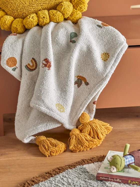 Kinderdecke Bloomingville Agnes Natur Recycelt Nachhaltig