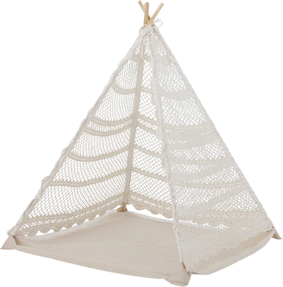 Kinder-Spielzelt Bloomingville Herle Tipi Natur Baumwolle