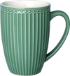Hohe Kaffeetasse Greengate Alice Dusty Green Porzellan