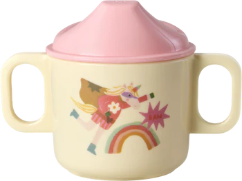 Trinklernbecher Baby Rice by Rice 250ml Pink Heldenmotiv