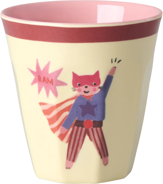 Kinderbecher-Set Melamin Rice by Rice Hero Print Grün 6er-Pack