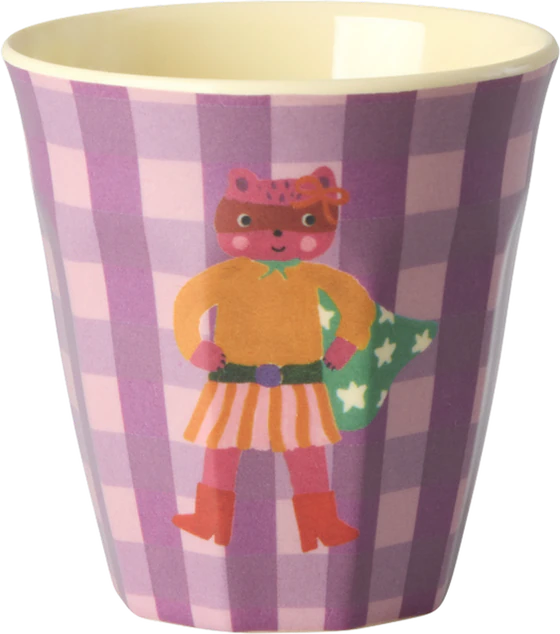 Kinderbecher-Set Melamin Rice by Rice Hero Print Grün 6er-Pack