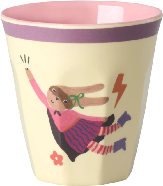 Kinderbecher-Set Melamin Rice by Rice Hero Print Grün 6er-Pack