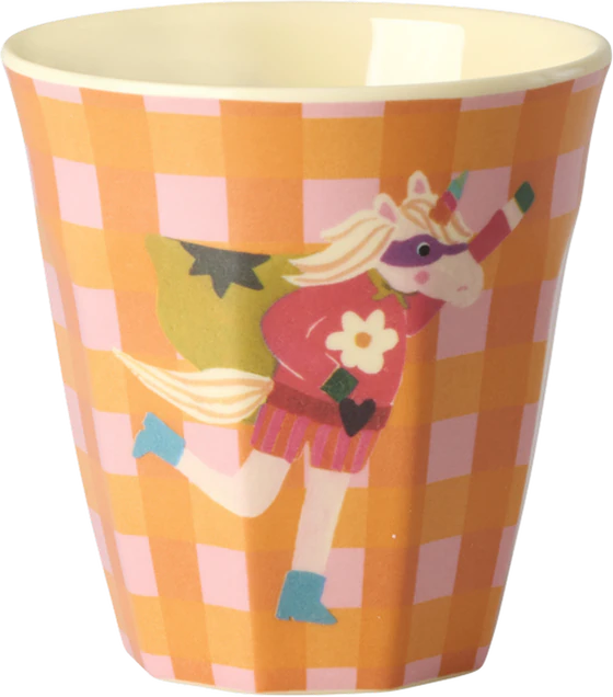 Kinderbecher-Set Melamin Rice by Rice Hero Print Grün 6er-Pack