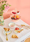 Zweistöckige Etagere Soft Pink Rice by Rice – Verspieltes Design