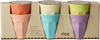 Kleine Melaminbecher-Set 6x160ml Rice by Rice robust bunt - Melamine Cups in Asst. Glory Days Colors - Small - 6 Pack - 160 ml