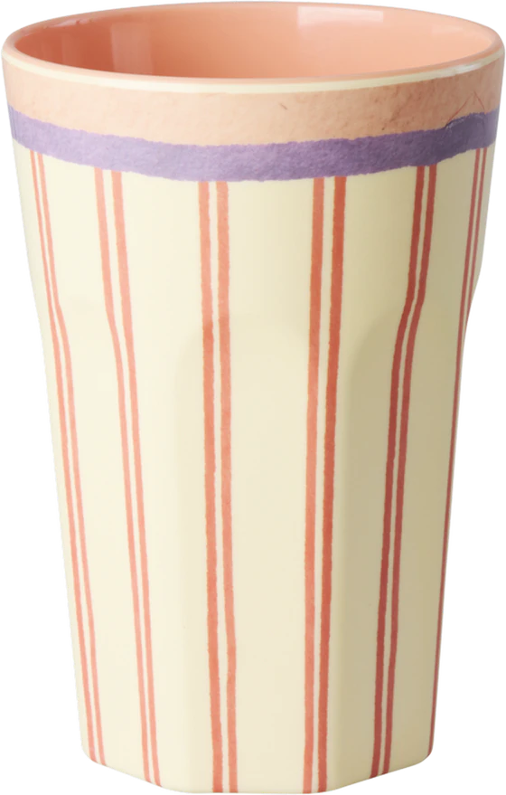 Trinkbecher Melamin 400 ml Stripey Love Rice by Rice bruchfest