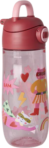 Kinder-Trinkflasche Hero Print Pink 550ml Rice by Rice