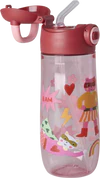 Kinder-Trinkflasche Hero Print Pink 550ml Rice by Rice