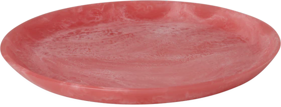 Rundes Tablett Resin Pink Rice by Rice – Unikat & Lebensmittelecht