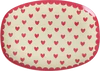 Rechteckiger Melaminteller Rice by Rice Red Kiss Herzchen