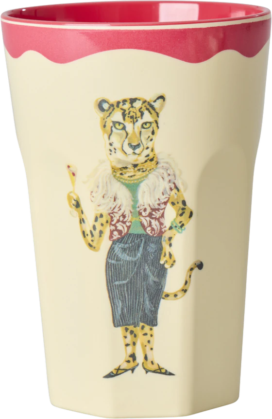 Melamin-Trinkbecher-Set Rice by Rice 400 ml Red Kiss 2er-Pack