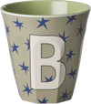 Melaminbecher Rice by Rice 250ml - Buchstabe B Sterne BPA-frei