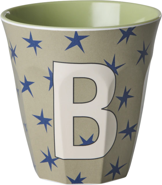 Melaminbecher Rice by Rice 250ml - Buchstabe B Sterne BPA-frei