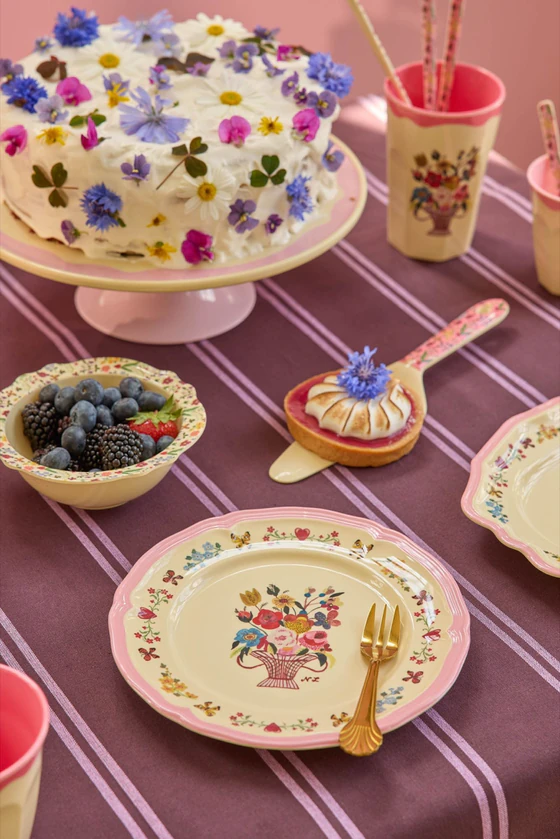 Dessertteller Melamin Rosa 20cm Rice by Rice Vintage Design