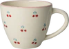Große Keramiktasse Rice by Rice Handbemalt 420ml Unikat - Ceramic Jumbo Cup with Hand-painted Cherries - 420 ml