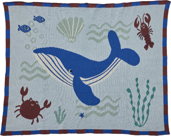 Babydecke Baumwolle Ozean-Design Rice by Rice – Atmungsaktiv