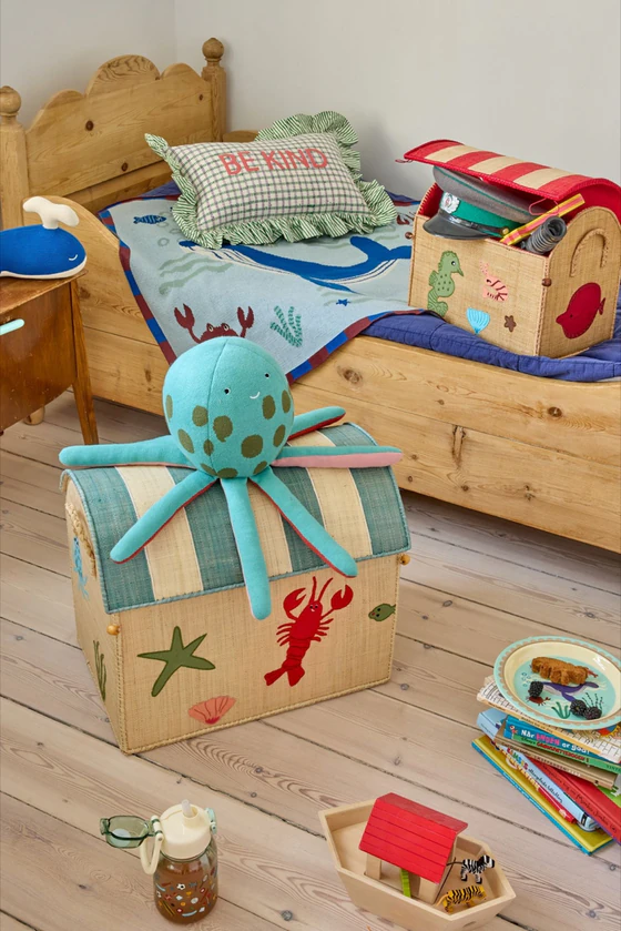 Babydecke Baumwolle Ozean-Design Rice by Rice – Atmungsaktiv