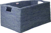 Rechteckiger Aufbewahrungskorb Blau Rice by Rice – Handgefertigt Unikat