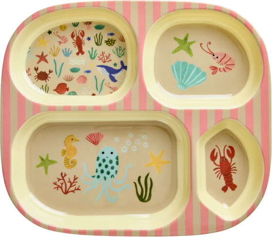 Kinderteller Melamin Rice by Rice – Bruchsicher & BPA-frei