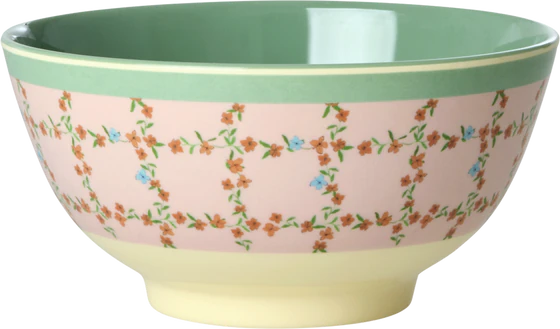 Melamin-Schale Medium 700 ml Rice by Rice – Kariertes Design