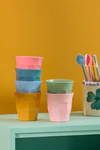 Kleine Melaminbecher-Set Rice by Rice 6er bunt stapelbar