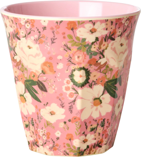 Melamin-Trinkbecher Rice by Rice 250 ml Blumenmuster robust