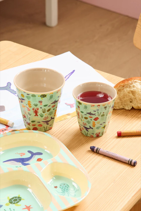 Melamin-Trinkbecher Ocean Print 250 ml Rice by Rice