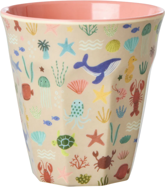 Melamin-Trinkbecher Korallenriff 250ml Rice by Rice robust