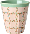 Melamin-Trinkbecher 250 ml kariert Rice by Rice robust