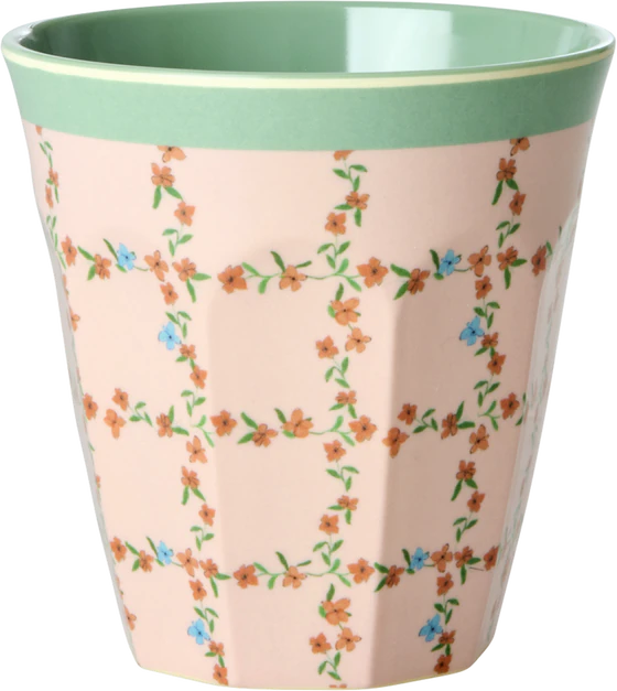 Melamin-Trinkbecher 250 ml kariert Rice by Rice robust