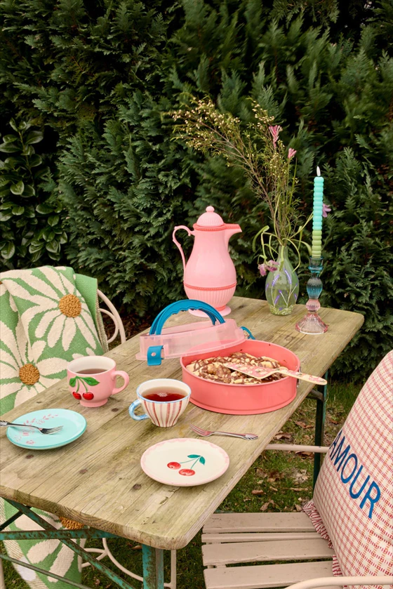 Isolierkanne Vintage Pink 1L Rice by Rice – Retro-Design