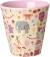 Kinderbecher Melamin Rosa Jahrmarkt 160ml Rice by Rice