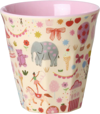 Kinderbecher Melamin Rosa Jahrmarkt 160ml Rice by Rice