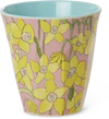 Melamin-Trinkbecher 250ml Daffodils Rice by Rice – BPA-frei - Melamine Cup with Daffodils Print - Medium - 250 ml