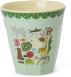 Trinkbecher Melamin Mint Wildlife 250ml Rice by Rice