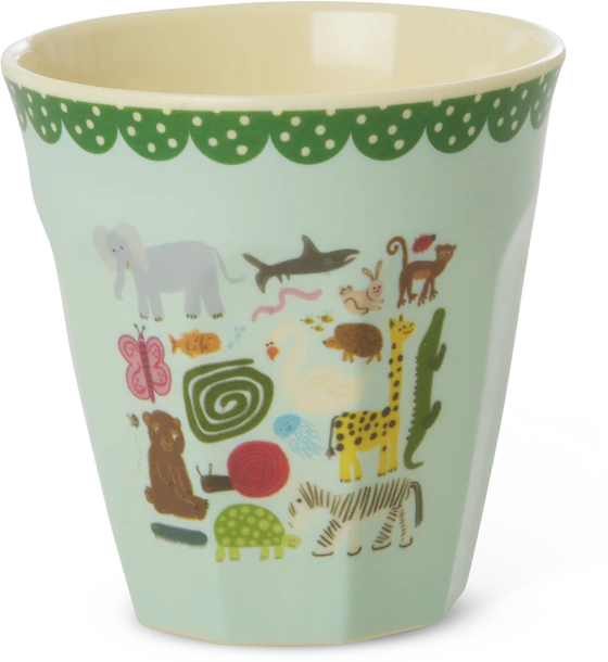 Trinkbecher Melamin Mint Wildlife 250ml Rice by Rice