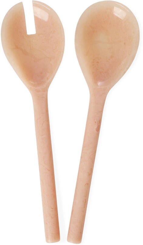Salatbesteck-Set Soft Pink Rice by Rice – Robustes Resin