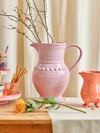 Große Keramikkanne Rice by Rice 7,9L Soft Pink Glasiert