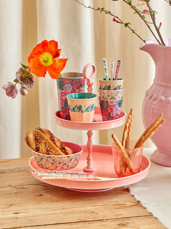 Zweistöckige Metall-Etagere Rice by Rice Cute Coral