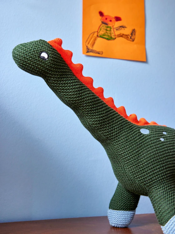 Gestricktes Kuscheltier Dino Rice by Rice – 100% Baumwolle