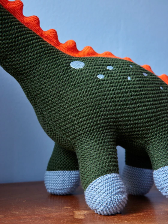 Gestricktes Kuscheltier Dino Rice by Rice – 100% Baumwolle