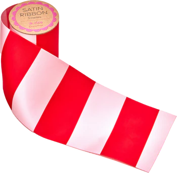 Dekoratives Satinband Pink Rot 3m Rice by Rice – Glänzend