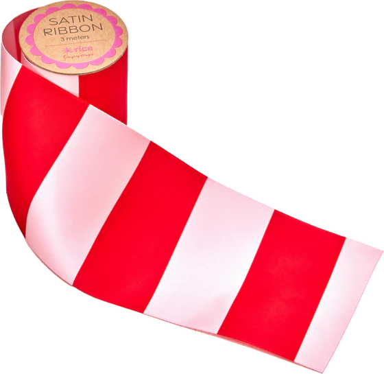 Dekoratives Satinband Pink Rot 3m Rice by Rice – Glänzend